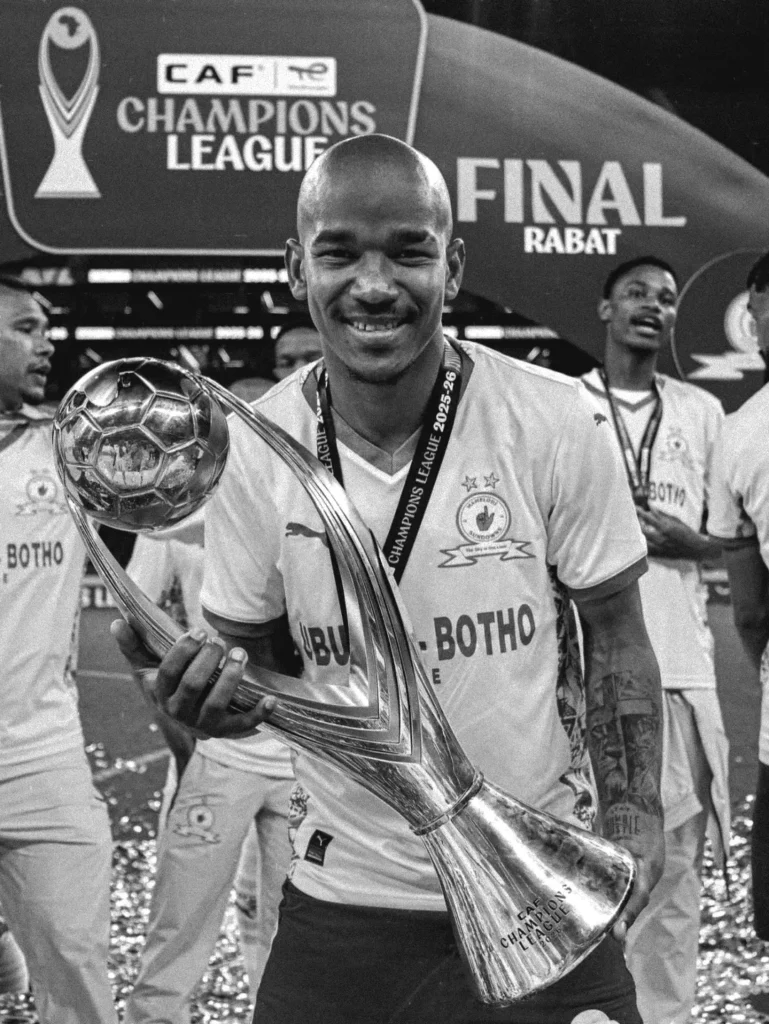 Jayden Adams playing for Bafana Bafana