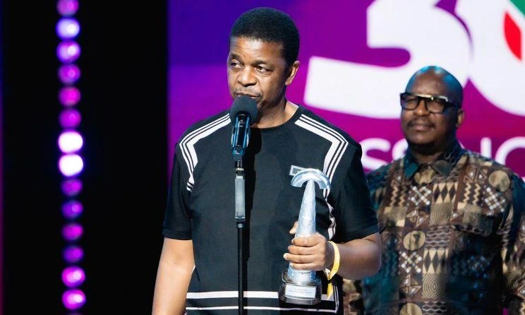Oskido being recognised at a South African music awards ceremony