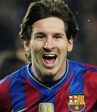 Lionel Messi in a Barcelona T-shirt